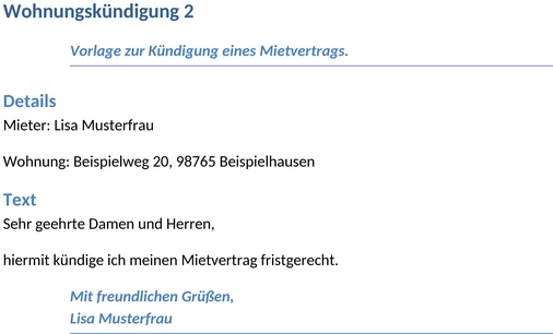 wohnungskuendigung-vorlage