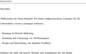 word-broschuere-marketing-dienstleistungen-praesentieren