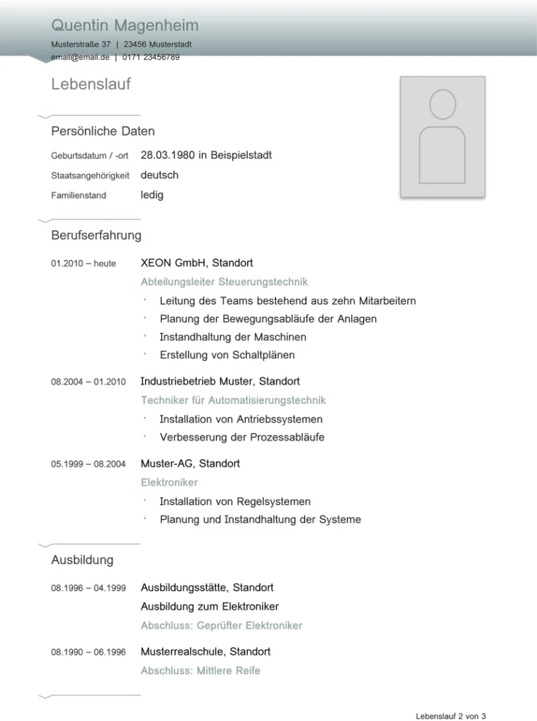 word-lebenslauf-vorlage-fuer-berufserfahrung-und-ausbildung