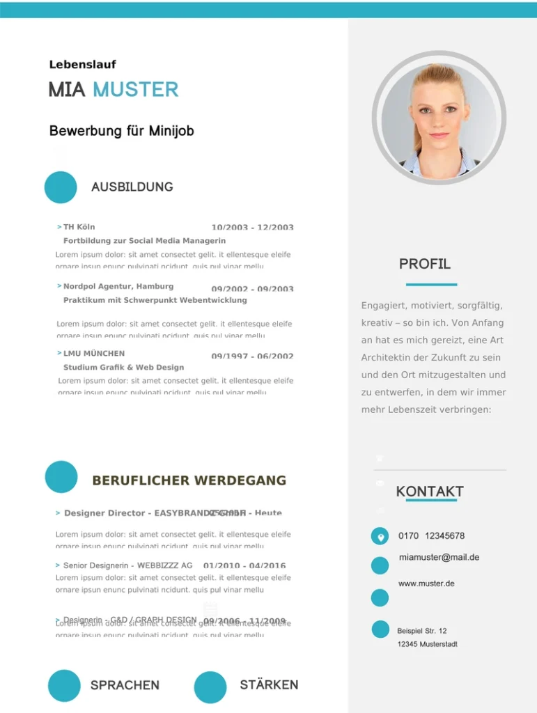 word-lebenslauf-vorlage-fuer-minijob-bewerbungen