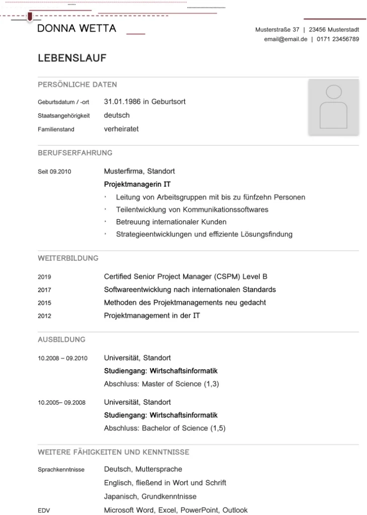 word-lebenslauf-vorlage-fuer-projektmanager-it
