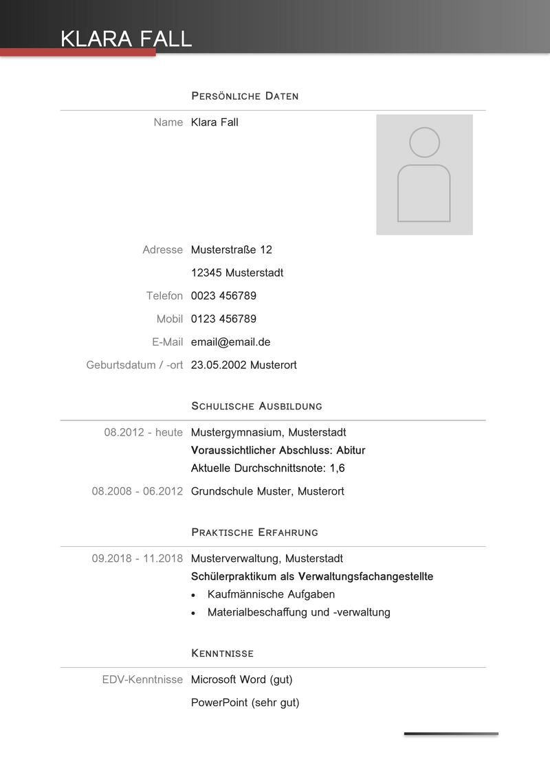 word-lebenslauf-vorlage-fuer-schule-und-studium