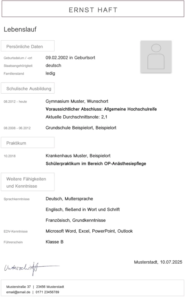word-lebenslaufvorlage-fuer-schueler-mit-praktikumserfahrung