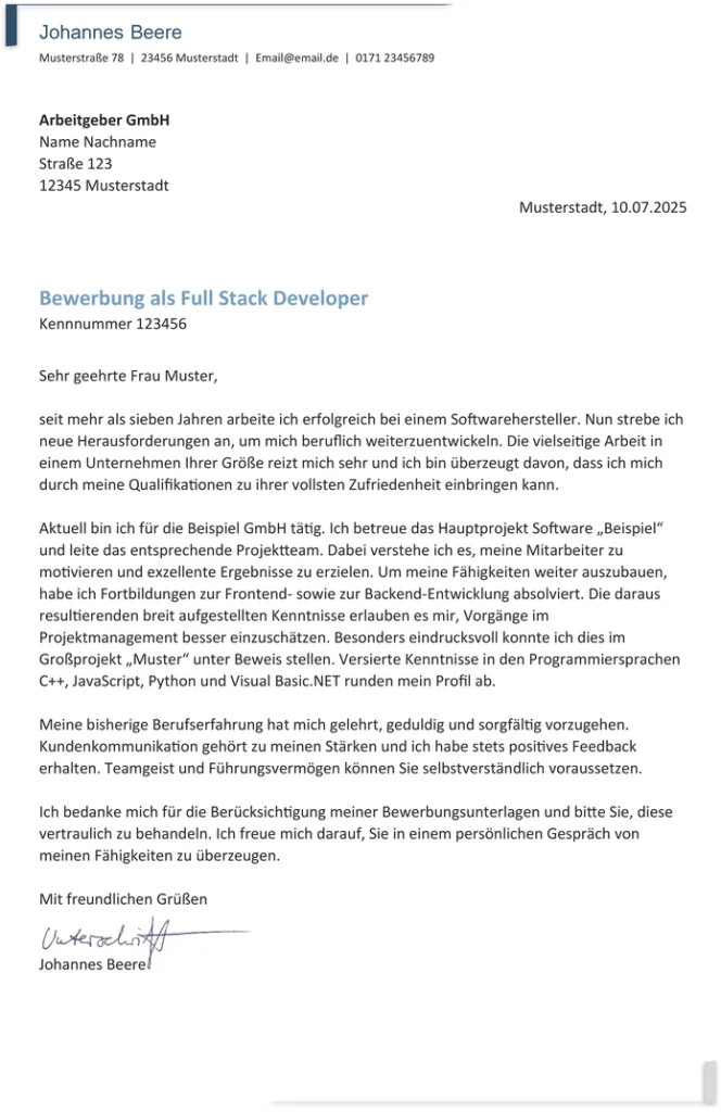 word-vorlage-bewerbung-als-full-stack-developer