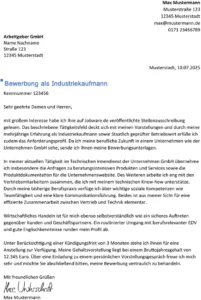 word-vorlage-bewerbung-als-industriekaufmann