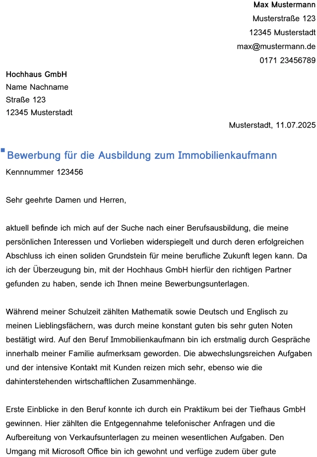 word-vorlage-bewerbung-immobilienkaufmann-ausbildung