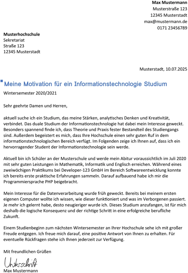 word-vorlage-bewerbung-informationstechnologie-studium
