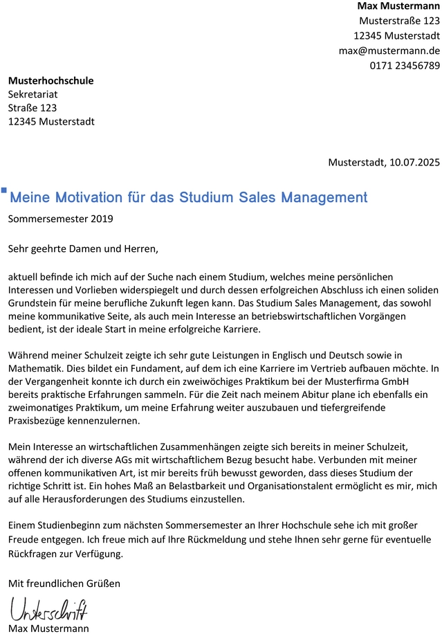 word-vorlage-bewerbung-sales-management