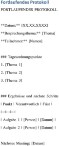 word-vorlage-fortlaufendes-protokoll-besprechung-dokumentation