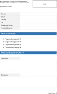 word-vorlage-fuer-besprechungsprotokoll-zur-effektiven-dokumentation