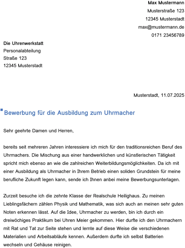 word-vorlage-fuer-bewerbung-um-ausbildung-zum-uhrmacher