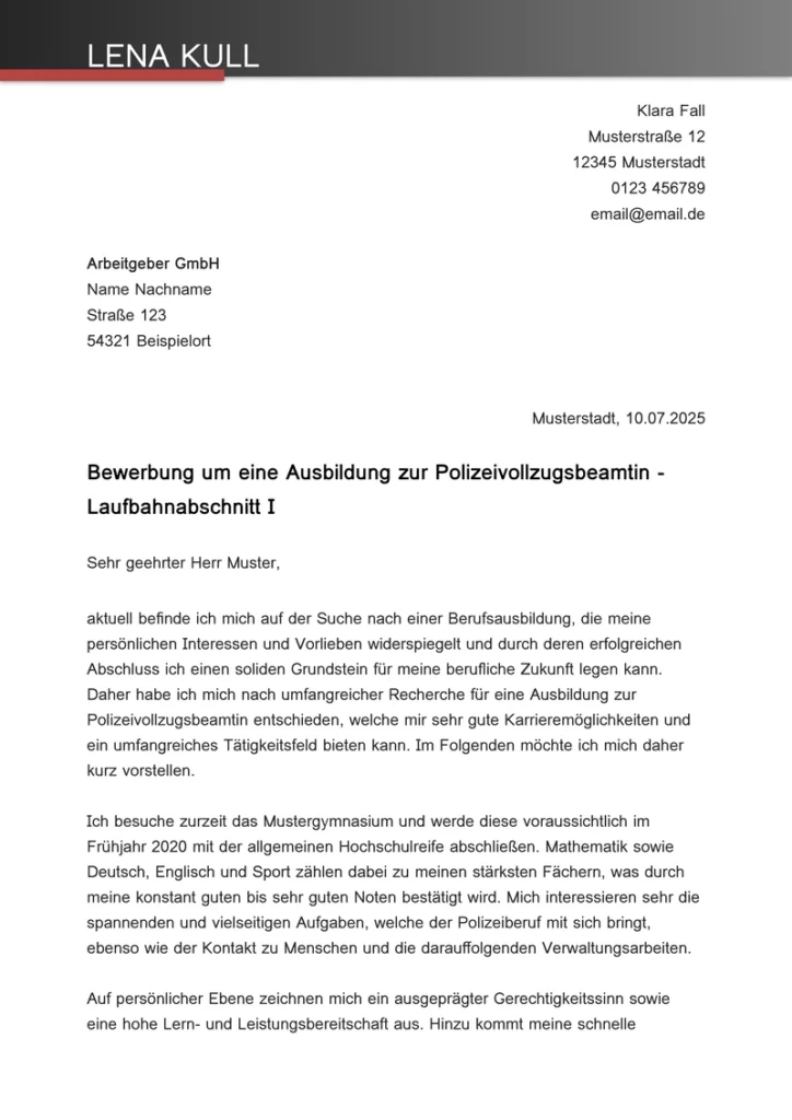 word-vorlage-fuer-bewerbung-zur-polizeivollzugsbeamtin