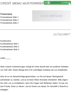 word-vorlage-fuer-credit-memo-gutschrift