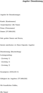 word-vorlage-fuer-dienstleistungsangebot