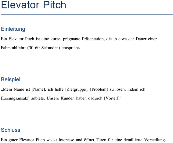 word-vorlage-fuer-elevator-pitch-zur-effektiven-praesentation