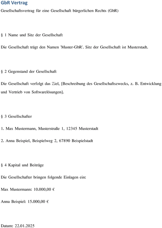 word-vorlage-fuer-gbr-vertrag-zur-gruendung-einer-gesellschaft-buerglichen-rechts