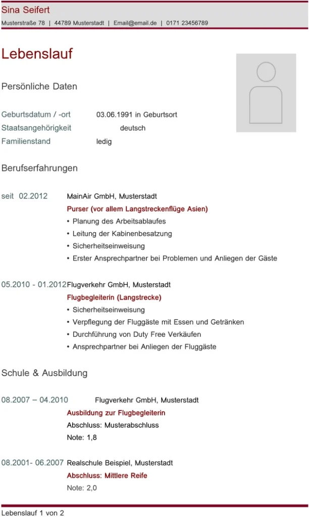 word-vorlage-fuer-lebenslauf-professionell-strukturiert