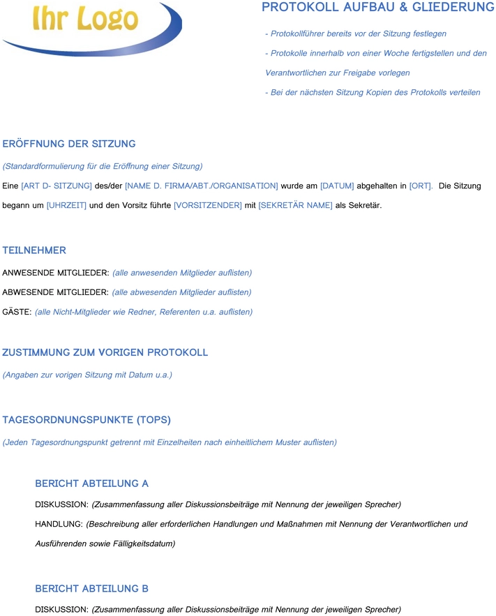 word-vorlage-fuer-meeting-protokolle-und-dokumentation