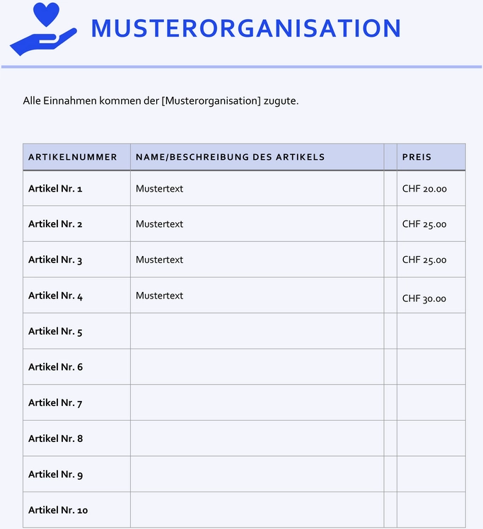 word-vorlage-fuer-preisliste-zur-unterstuetzung-von-organisationen