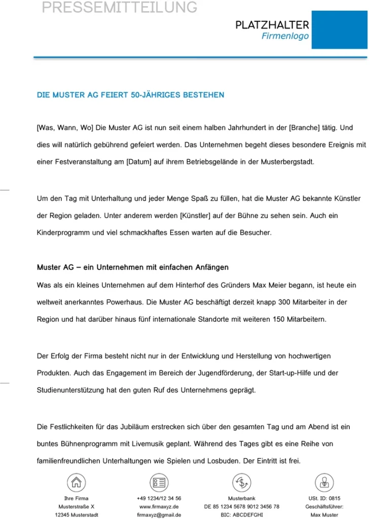 word-vorlage-fuer-pressemitteilungen-zur-unternehmensfeier