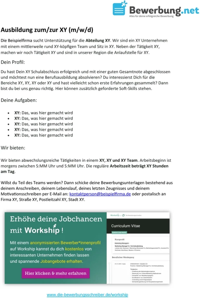 word-vorlage-fuer-stellenausschreibung-zur-ausbildung
