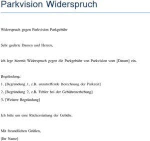 word-vorlage-fuer-widerspruch-gegen-parkgebuehr