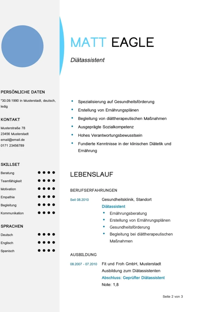 word-vorlage-lebenslauf-diaetassistent-gesundheitsfoerderung