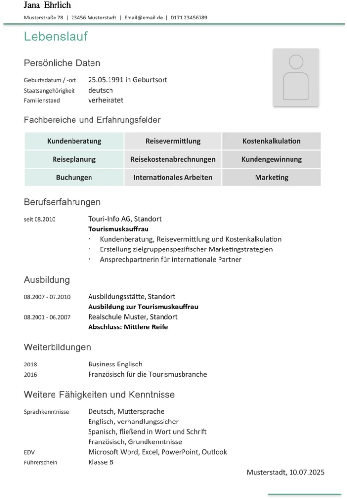 word-vorlage-lebenslauf-fuer-bewerbungen-im-tourismus