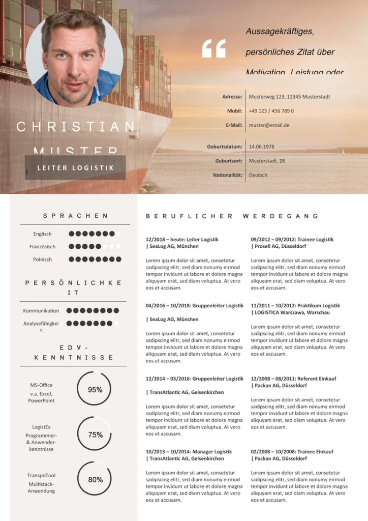 word-vorlage-lebenslauf-leiter-logistik