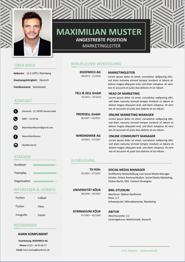 word-vorlage-lebenslauf-marketingbereich