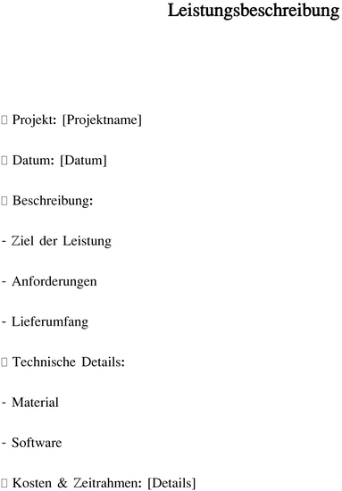 word-vorlage-leistungsbeschreibung-fuer-projekte