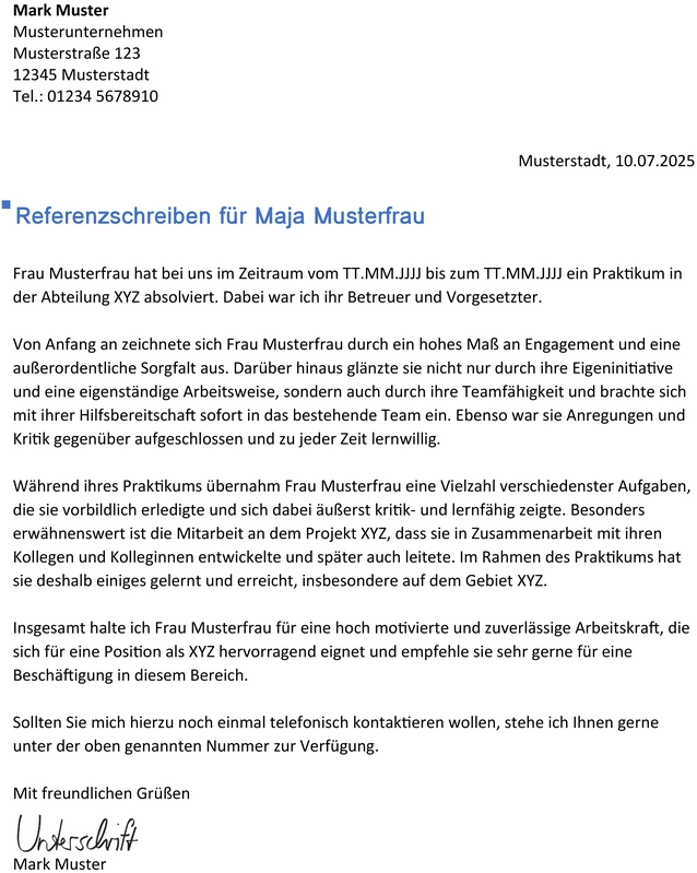 word-vorlage-referenzschreiben-im-praktikum