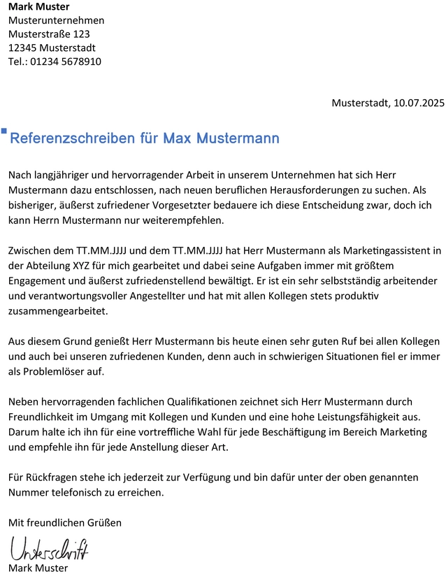 word-vorlage-referenzschreiben-max-mustermann