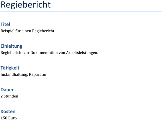 word-vorlage-regiebericht-dokumentation-arbeitsleistungen