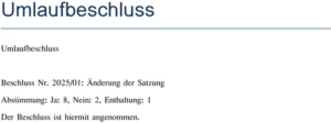word-vorlage-umlaufbeschluss-dokumentation-abstimmungen