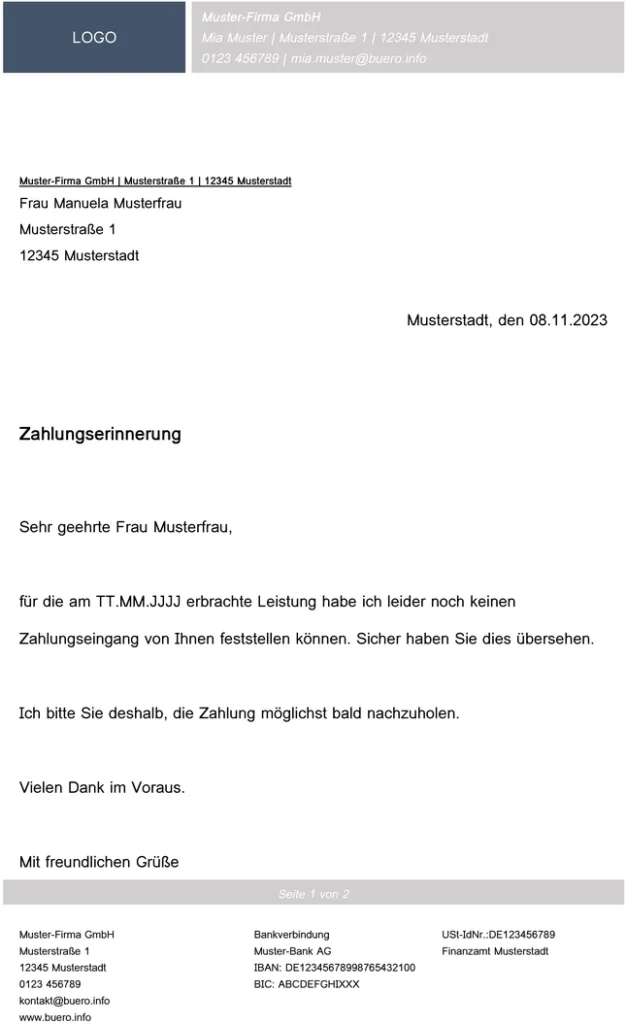 word-vorlage-zahlungserinnerung-fuer-unternehmen