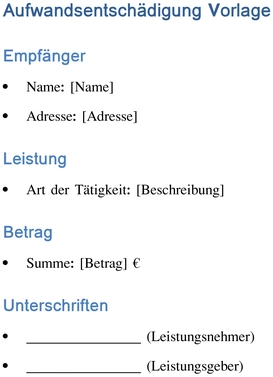 word-vorlage-zur-aufwandsentschaedigung-fuer-leistungen-und-gebuehren