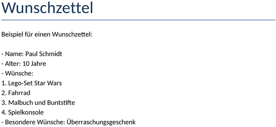 wunschliste