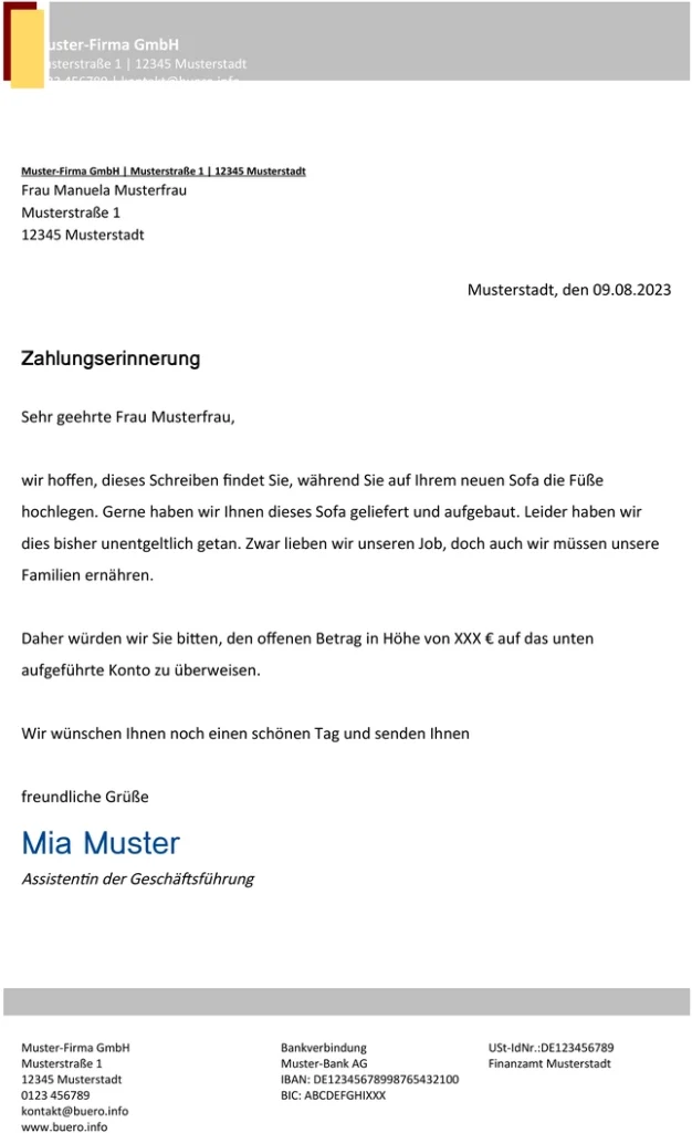 zahlungserinnerung-vorlage-fuer-unternehmen
