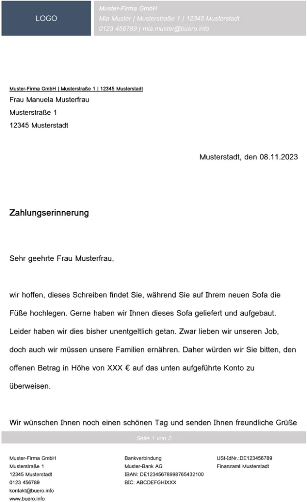 zahlungserinnerung-vorlage-fuer-unternehmen