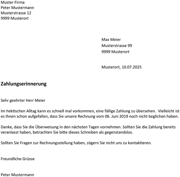 zahlungserinnerung-vorlage-fuer-unternehmen