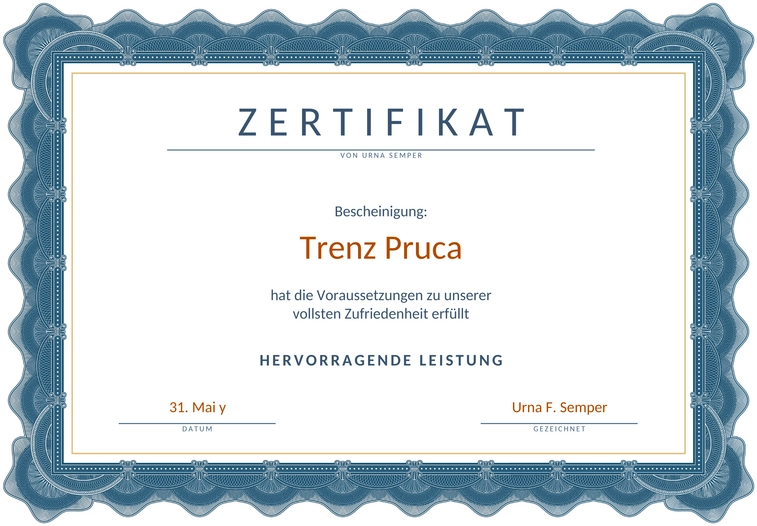 zertifikat-vorlage