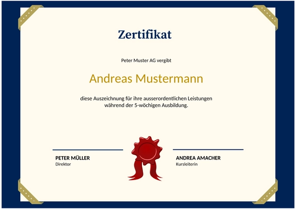 zertifikat-vorlage-modern