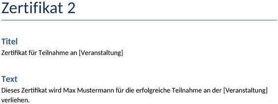 zertifikat-vorlage