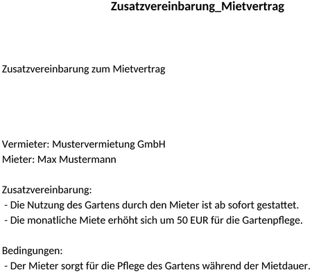 zusatzvereinbarung-mietvertrag