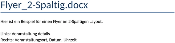 zwei-spaltiger-flyer