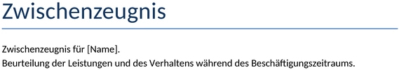 zwischenzeugnis-vorlage